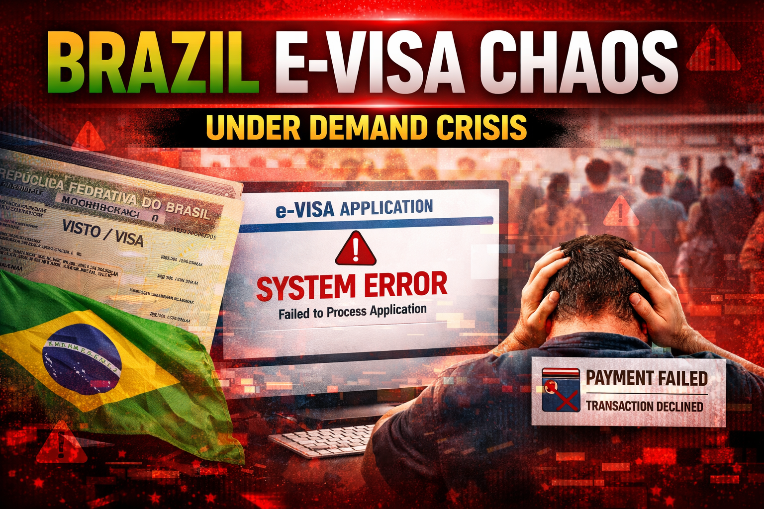 Brazil eVisa platform, managed by VFS Global, buckles under demand, leaving users in limbo